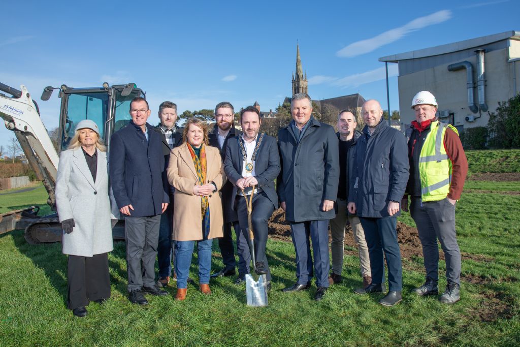 Council Cuts Sod at new Dunleath Urban Sports Park in Downpatrick